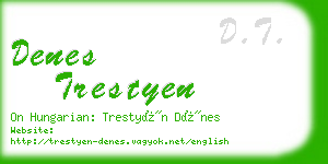 denes trestyen business card